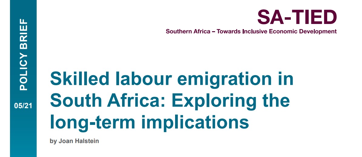 Skilled labour emigration in South Africa: Exploring the long-term implications