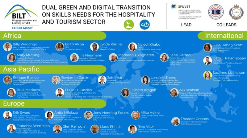 BILT Expert Group on the dual transition in the hospitality and tourism sector