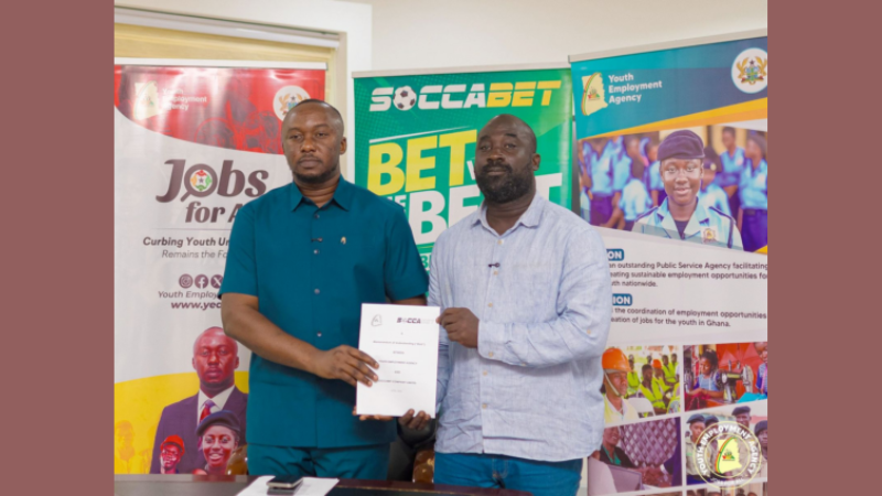 YEA opens applications for 500 job opportunities in partnership with SoccaBet Ghana