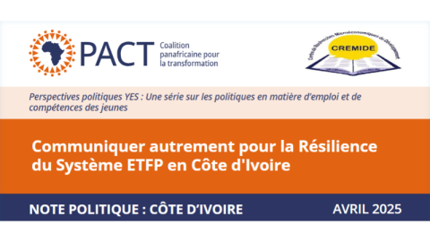 Communiquer autrement pour la Résilience du Système ETFP en Côte d'Ivoire