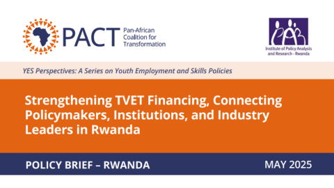 Strengthening TVET Financing, Connecting Policymakers, Institutions, and Industry Leaders in Rwanda