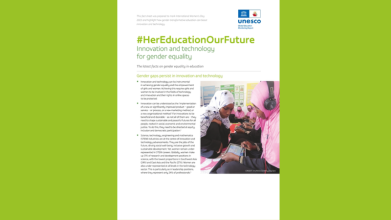 #HerEducationOurFutureInnovation and technology for gender equality