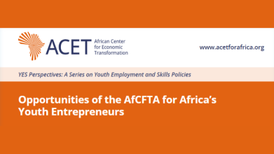 Opportunities of the AfCFTA for Africa’s Youth Entrepreneurs